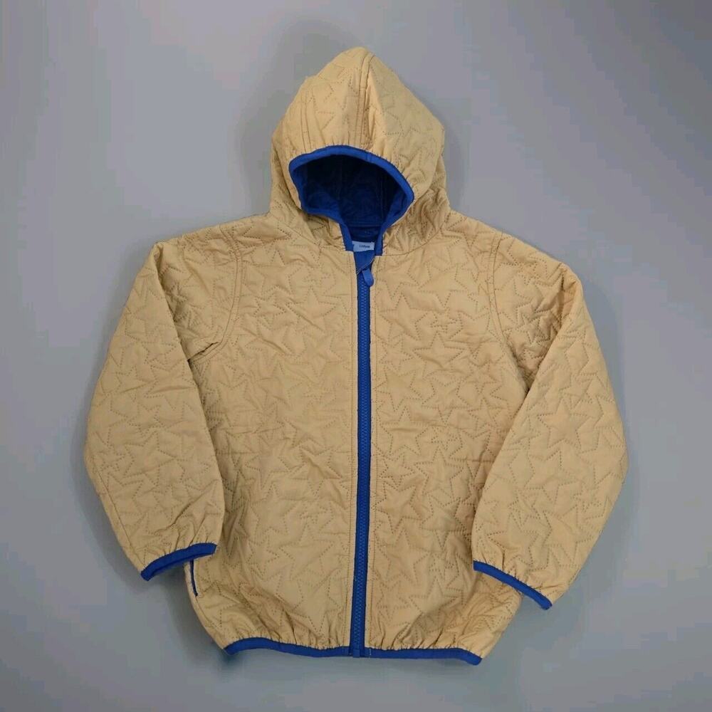 KITE not‎ Kyte Quilted Stars Yellow Blue Coat Size 8years Unisex